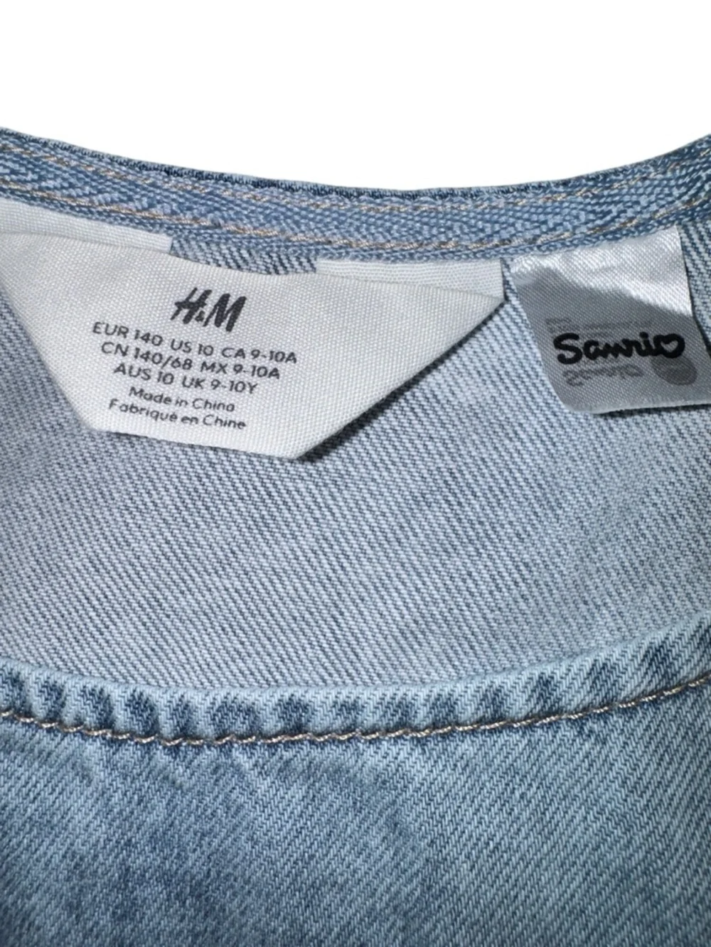 H&M x Sanrio Hello Kitty Denim A-Line Dress Size 9-10